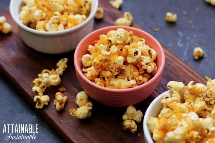 Cheddar Popcorn from Attainable Sustainable