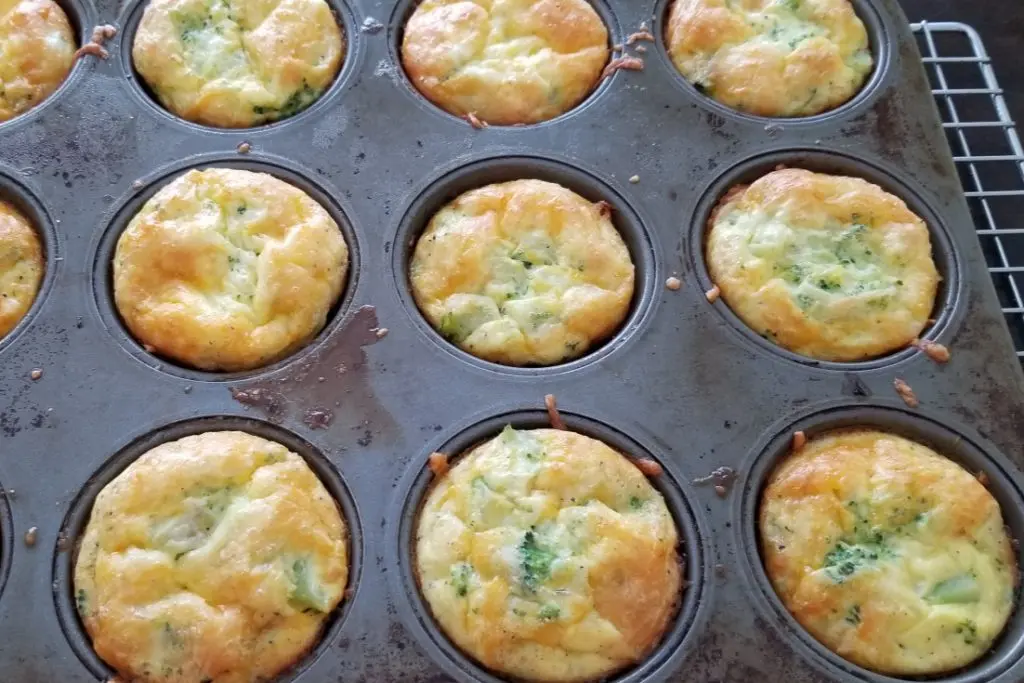 Let egg muffin cups cool on baking rack before removing from pan
