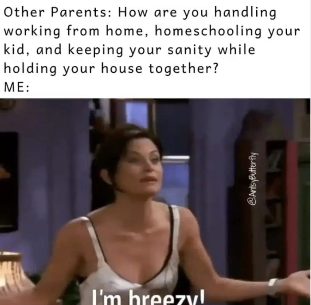 Monica from friends - breezy Friends meme