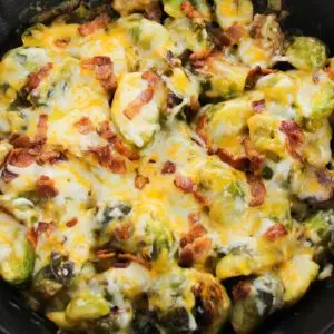 Brussels Sprouts Baked Cheese