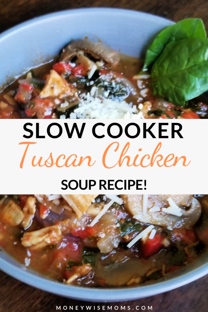 This Tuscan Chicken Soup is a new way to enjoy an old favorite. Italian flavors make for a savory, soothing soup recipe that cooks up in the crockpot.