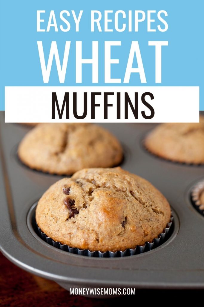 wheat muffins in baking tin