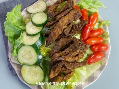 Featured image showing the shawarma beef ready to eat.