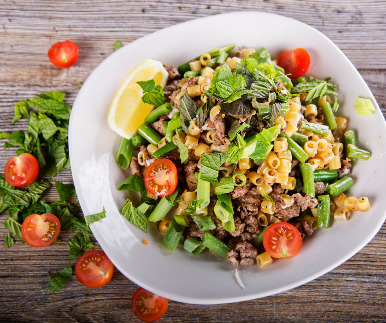 featured image showing the finished ground beef pasta recipes ready to eat.