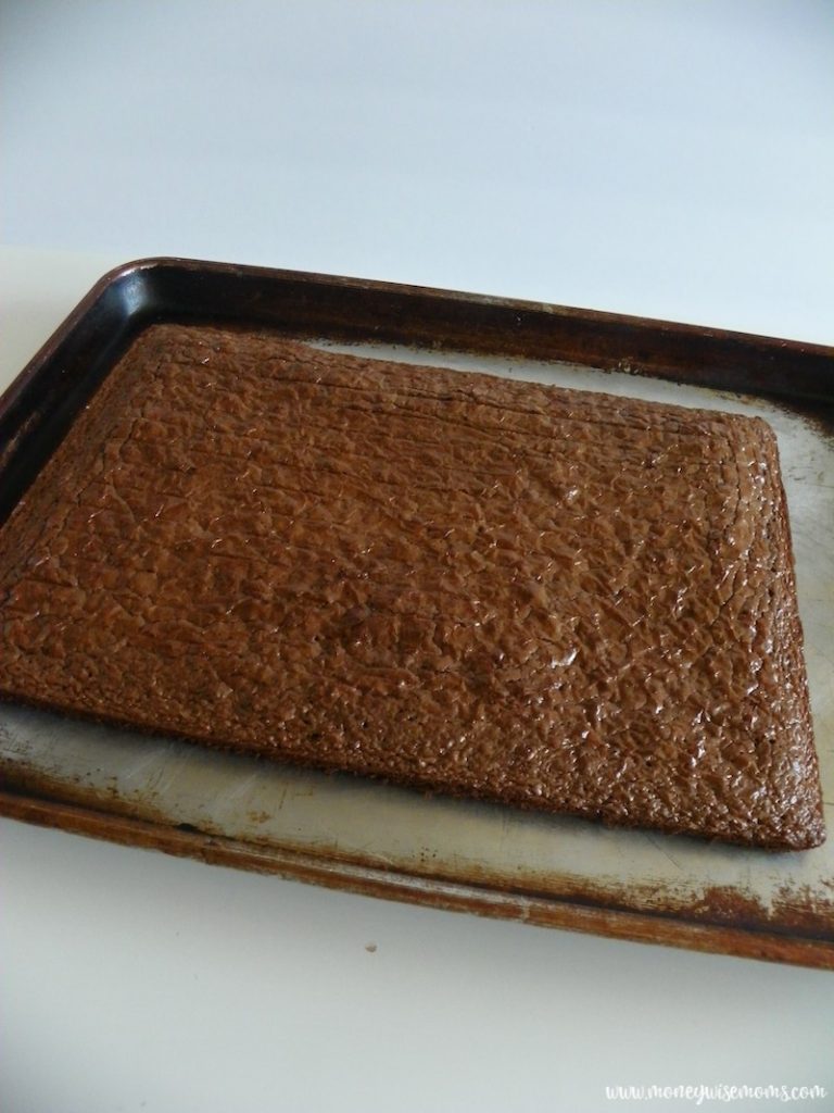 brownies flipped right side up again. 