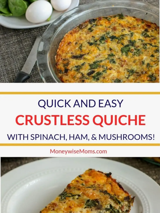 Delicious Spinach And Ham Crustless Quiche Story