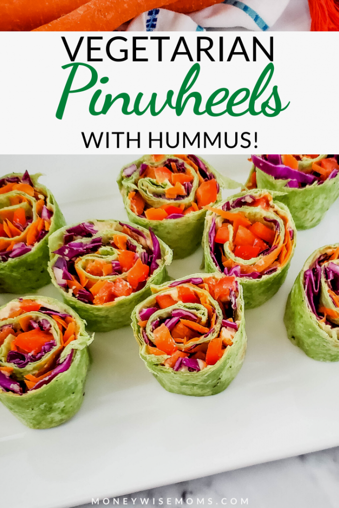 another pin showing finished hummus pinwheels