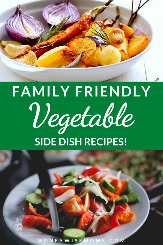Another pin showing the finished vegetable side dish recipes