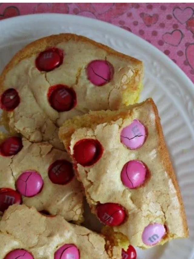 M&M Cake Mix Cookie Bars (just 5 ingredients) Story