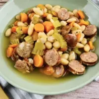 Sausage and Bean Slow Cooker Soup-cover image
