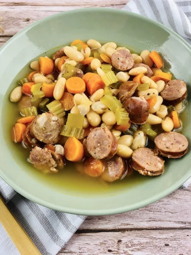 Sausage and Bean Slow Cooker Soup Story