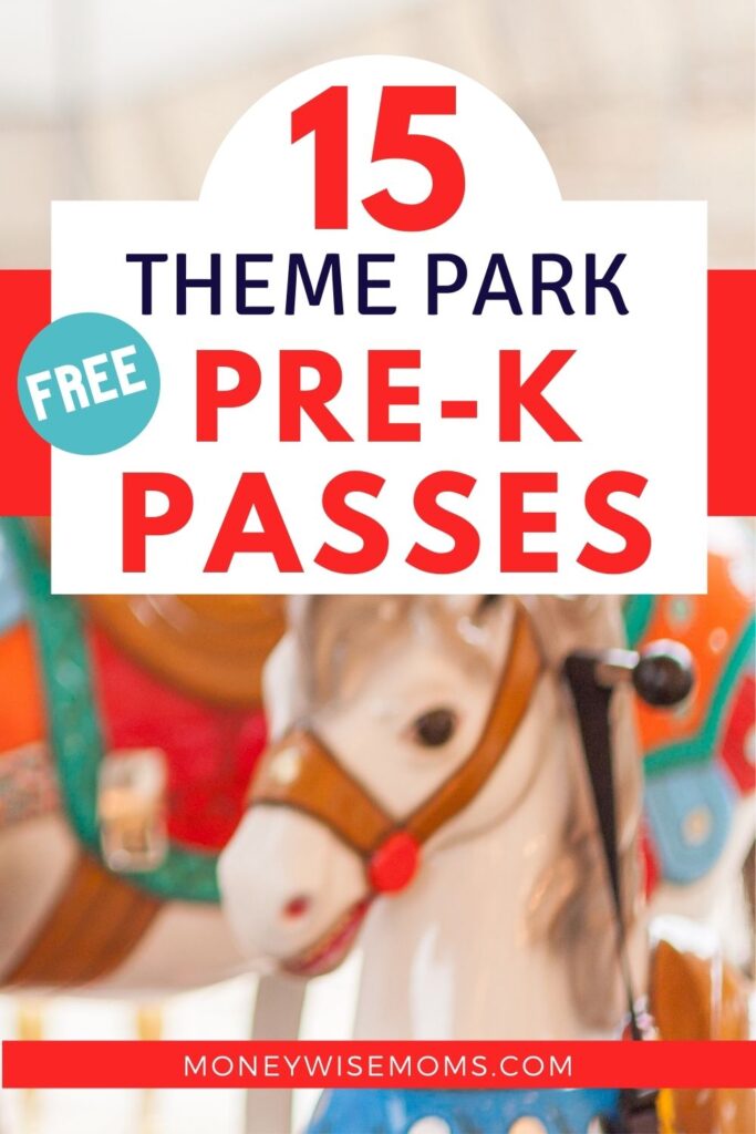 carousel horse - 15 theme parks with free PreK passes