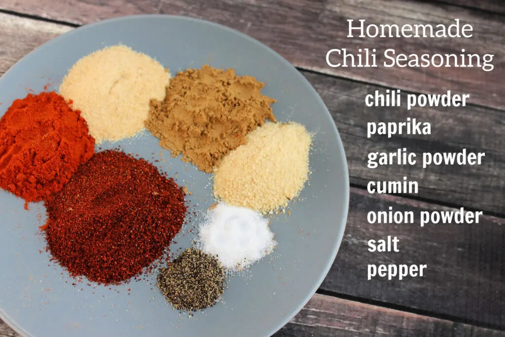 chili seasoning with list of ingredients on it