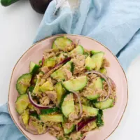 Cucumber Tuna Avocado Salad Recipe-Cover Image