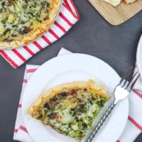 Quiche Lorraine Recipe | Bacon Swiss Quiche-cover image