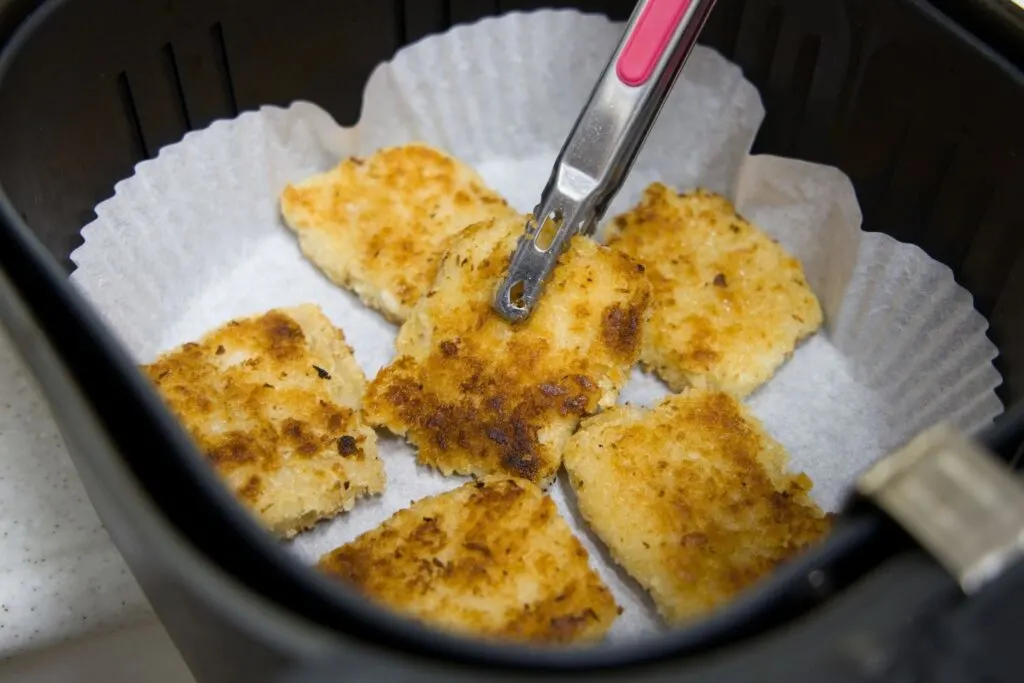 breaded fish filets in air fryer