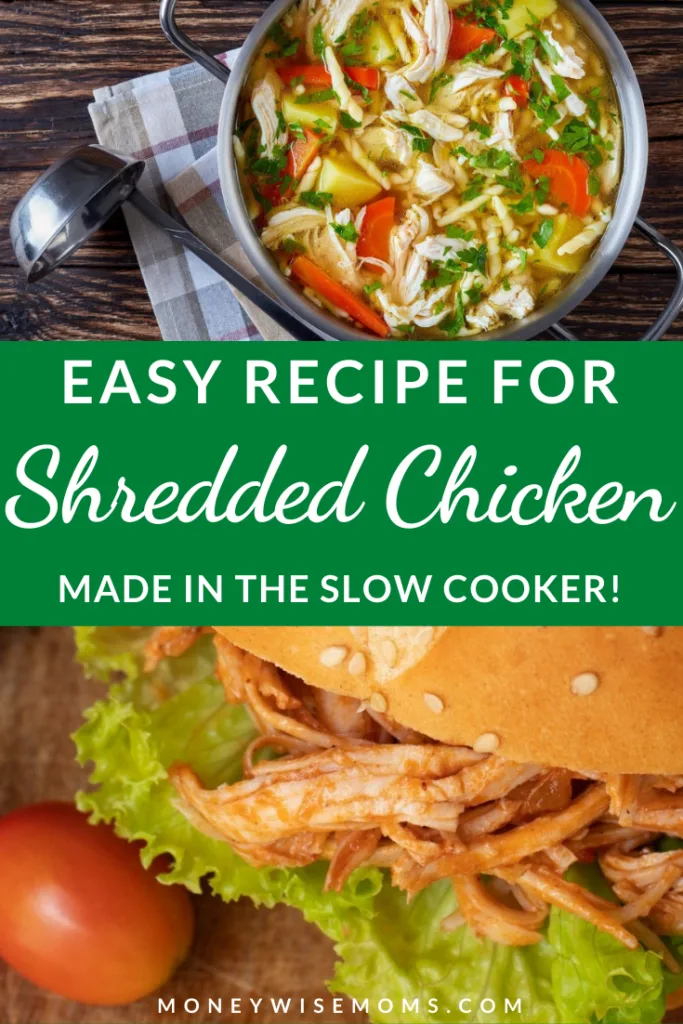 Learning how to make shredded chicken in the Crock Pot is a great way to have chicken ready for all kinds of great recipes! 