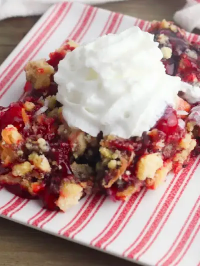 The Easiest Patriotic Dump Cake Recipe Story Moneywise Moms