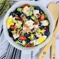 A look at the finished summer salad recipe.
