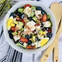 A look at the finished summer salad recipe.