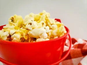 Featured image showing finished cheddar popcorn recipe ready to eat.