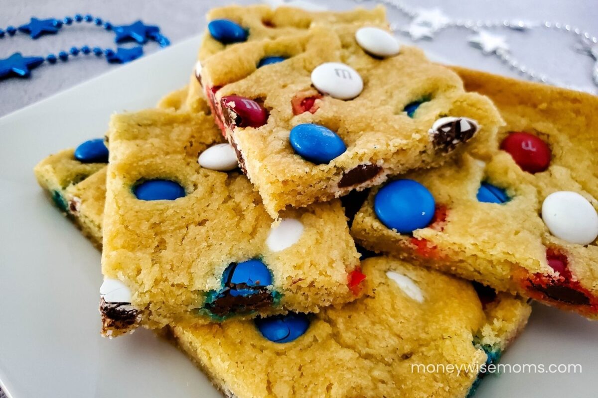 2Ingredient M&M Cookie Bars Moneywise Moms Easy Family Recipes