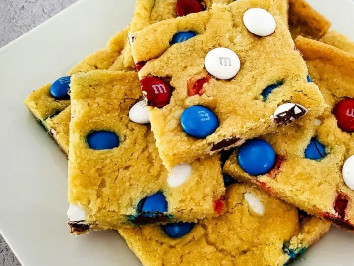 M&M Cookie Bars