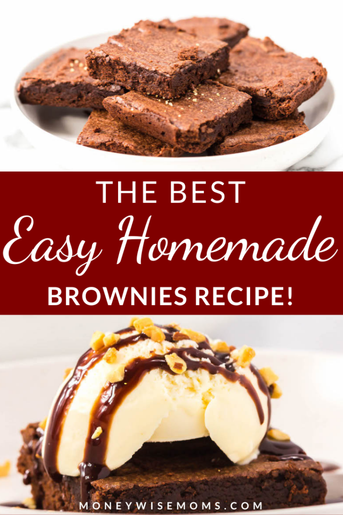 easy homemade recipe for brownies pin