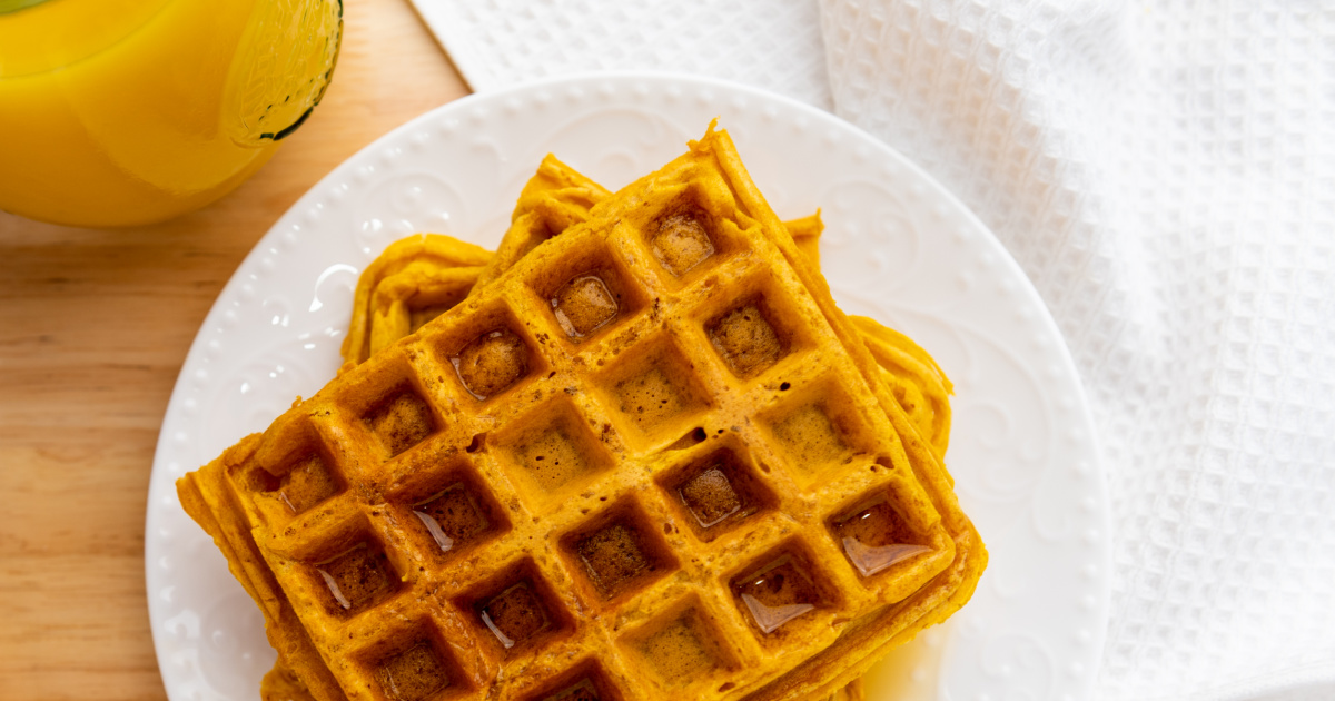 Recipe for Pumpkin Waffles Dairy Free Egg Free Moneywise Moms