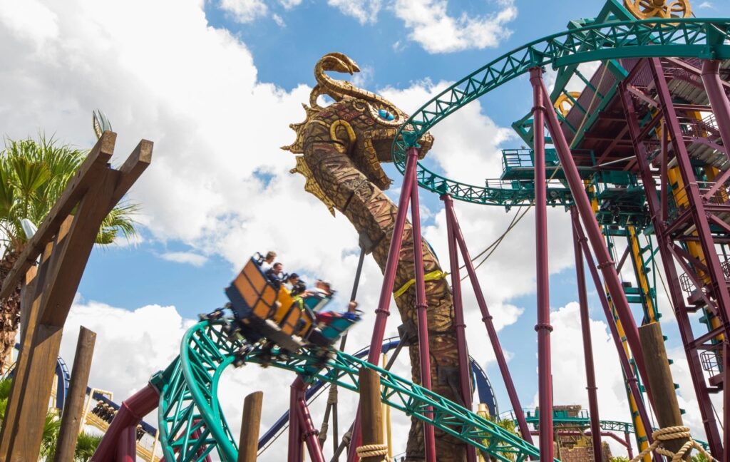 Cobras Curse roller coaster at Busch Gardens Tampa Bay