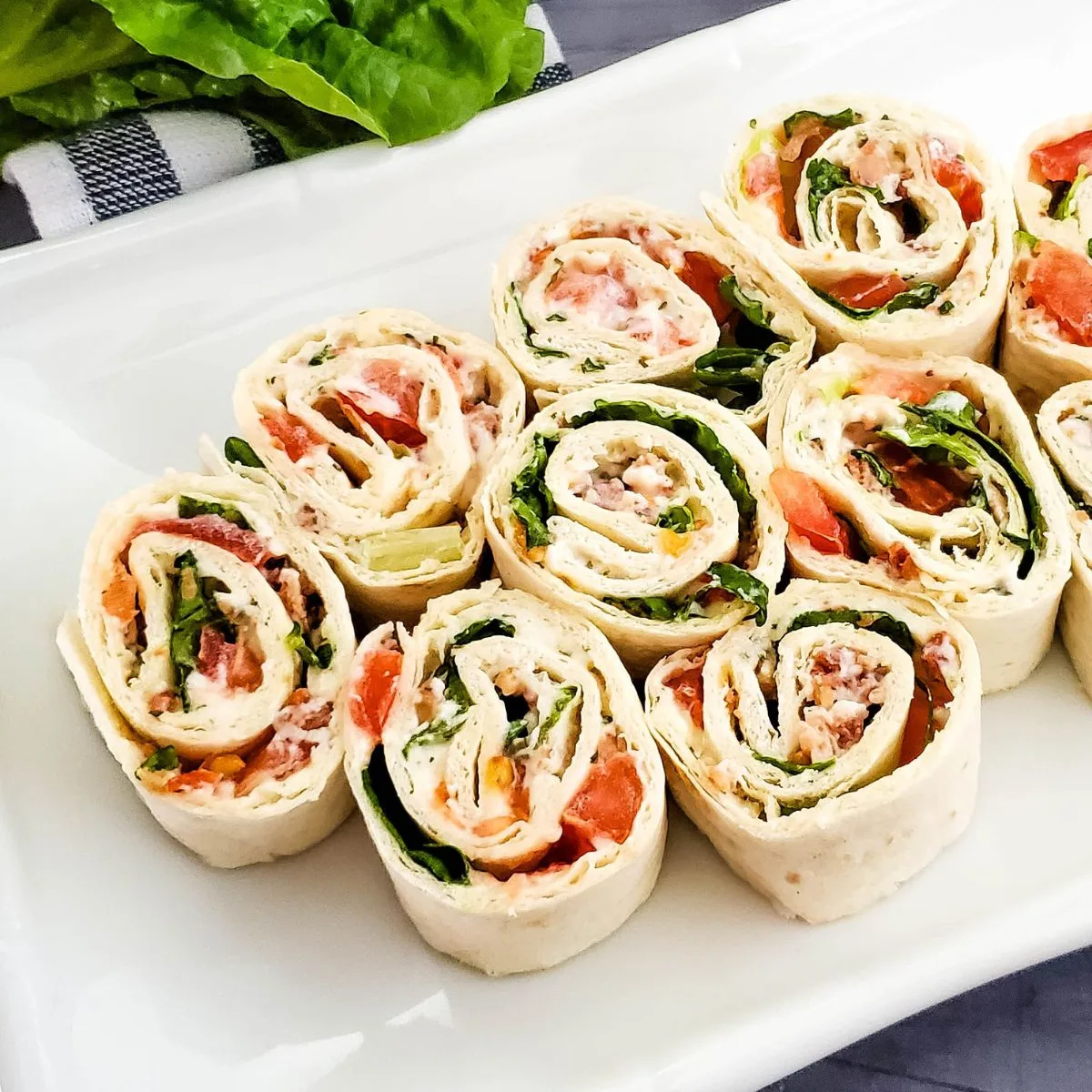 BLT tortilla rollups