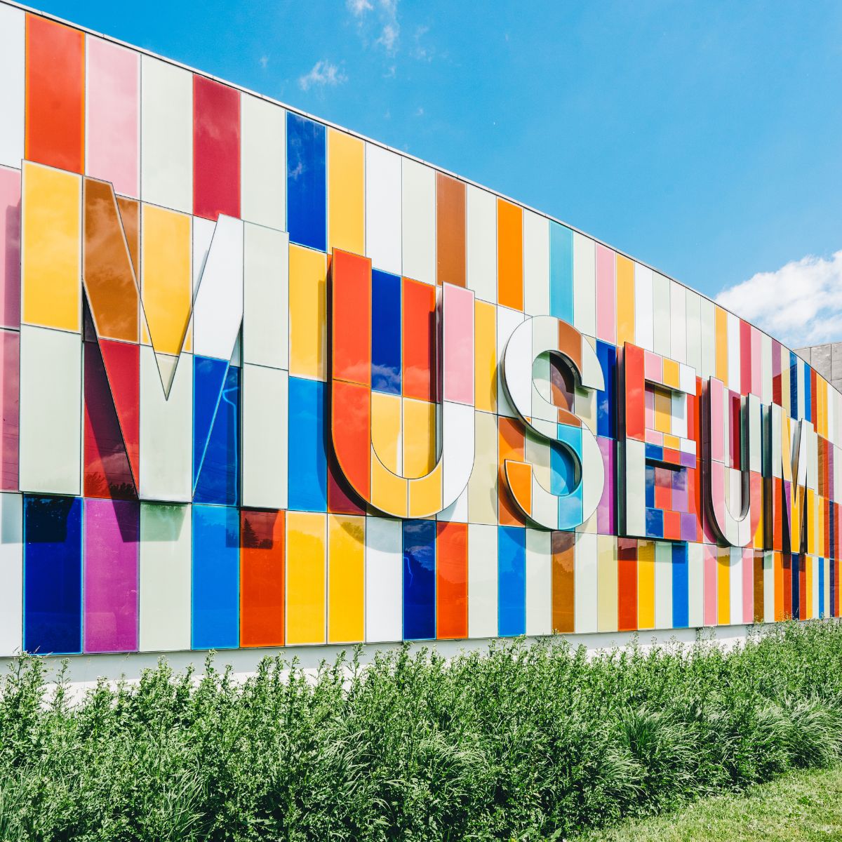 colorful museum exterior