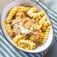 Ground Beef Pasta with Creamy Tomato Sauce-Cover image