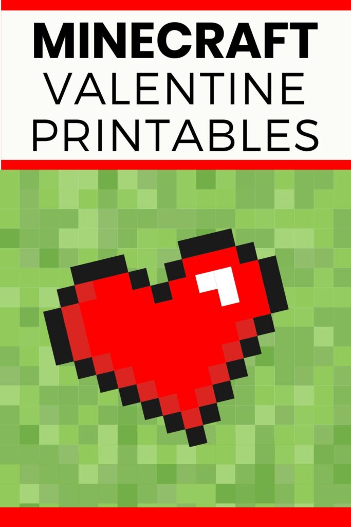 Minecraft printable Valentines