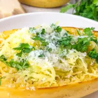 Roasted Spaghetti Squash with Parmesan and Parsley-Cover image