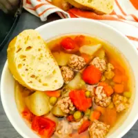 Slow Cooker Vegetable Ground Beef Soup-Cover image
