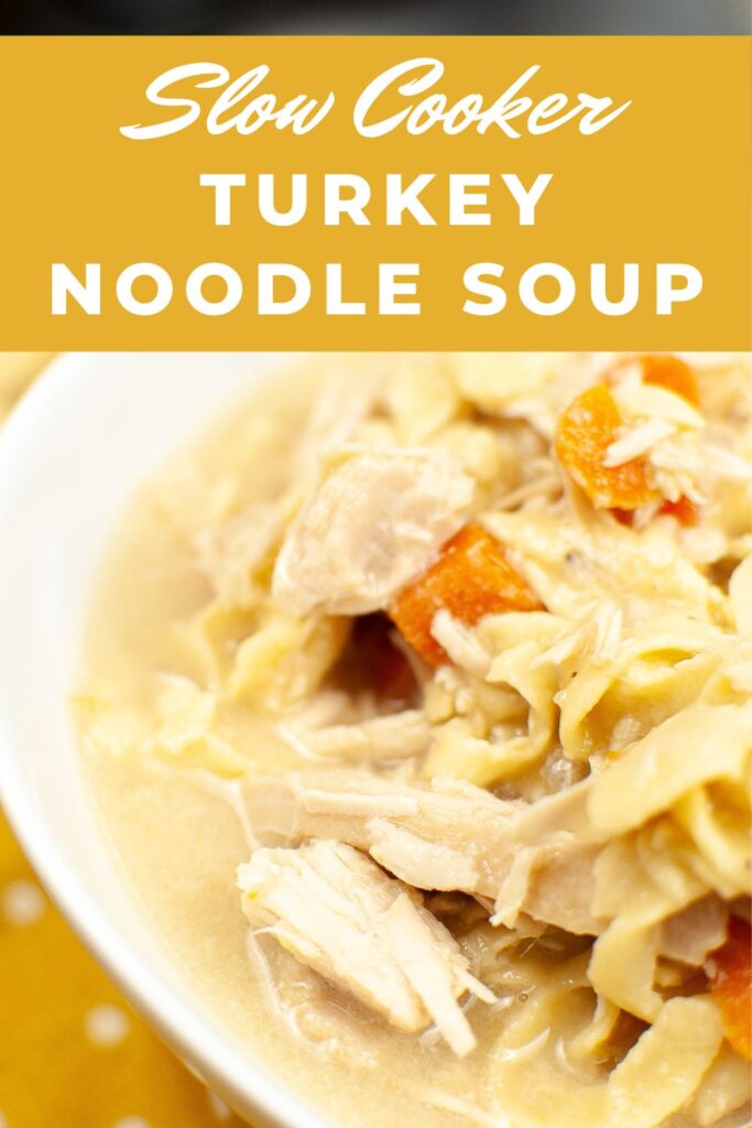 slow cooker turkey noodle soup recipe