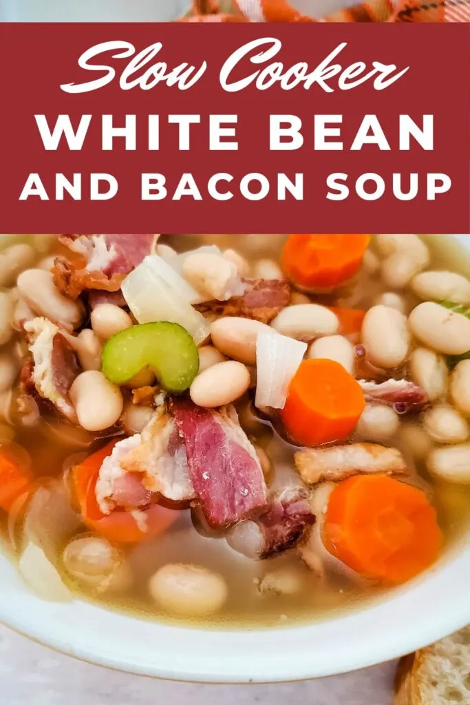 slow cooker white bean and bacon soup recipe