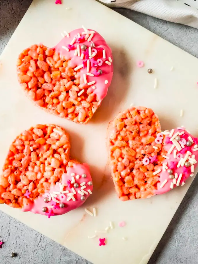 Heart Rice Krispie Treats Story