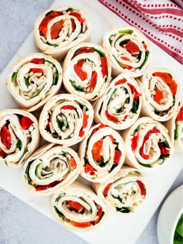 Roasted Red Pepper Pinwheels Story