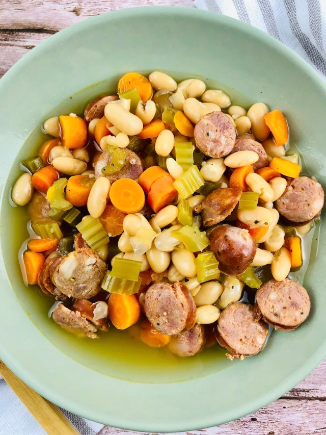 Sausage and Bean Slow Cooker Soup Story