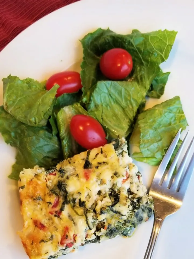 Easy Crustless Italian Spinach Pie Recipe Story