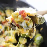 Baked Brussels Sprouts With Bacon And Cheese-Cover image