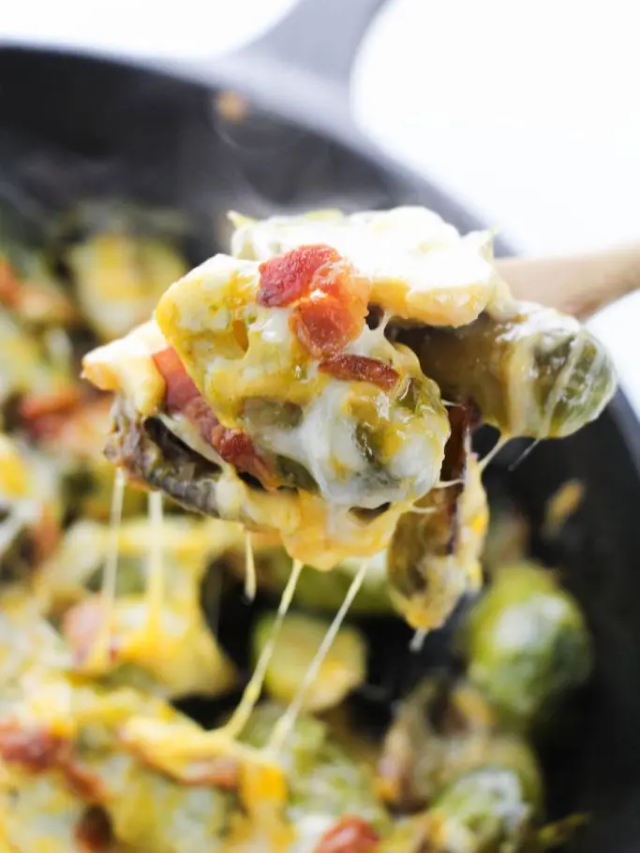 Baked Brussels Sprouts With Bacon And Cheese Story