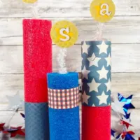 Make Pool Noodle Fireworks for 4th of July-Cover image