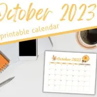 printable October calendars