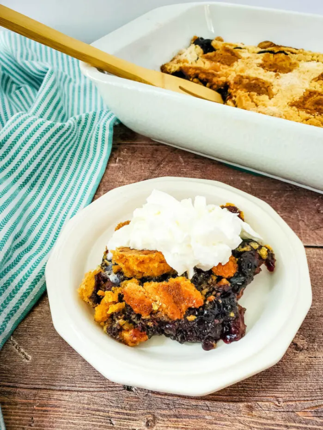 Recipe for Blueberry Dump Cake Story