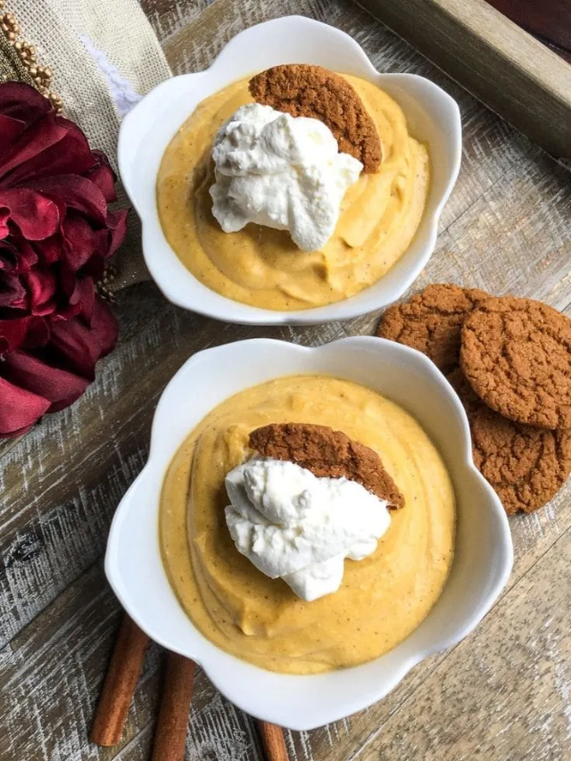 Pumpkin Mousse with Maple Whipped Cream Story