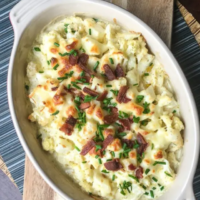 Cauliflower Au Gratin Easy Side Dish-Cover image