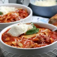 Lasagna Soup Slow Cooker Recipe-Cover image